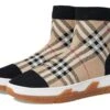 Burberry Kids Vintage Check Stretch Knit Sock Sneakers (Toddler/Little Kid)
