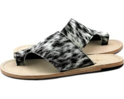 Agave Sky Tanya Cowhide Flat
