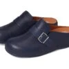 FitFlop Shuv Buckle-Strap Leather Clogs